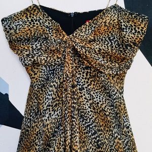💋Plenty Silk Leopard Spaghetti Strap Slip Dress 4